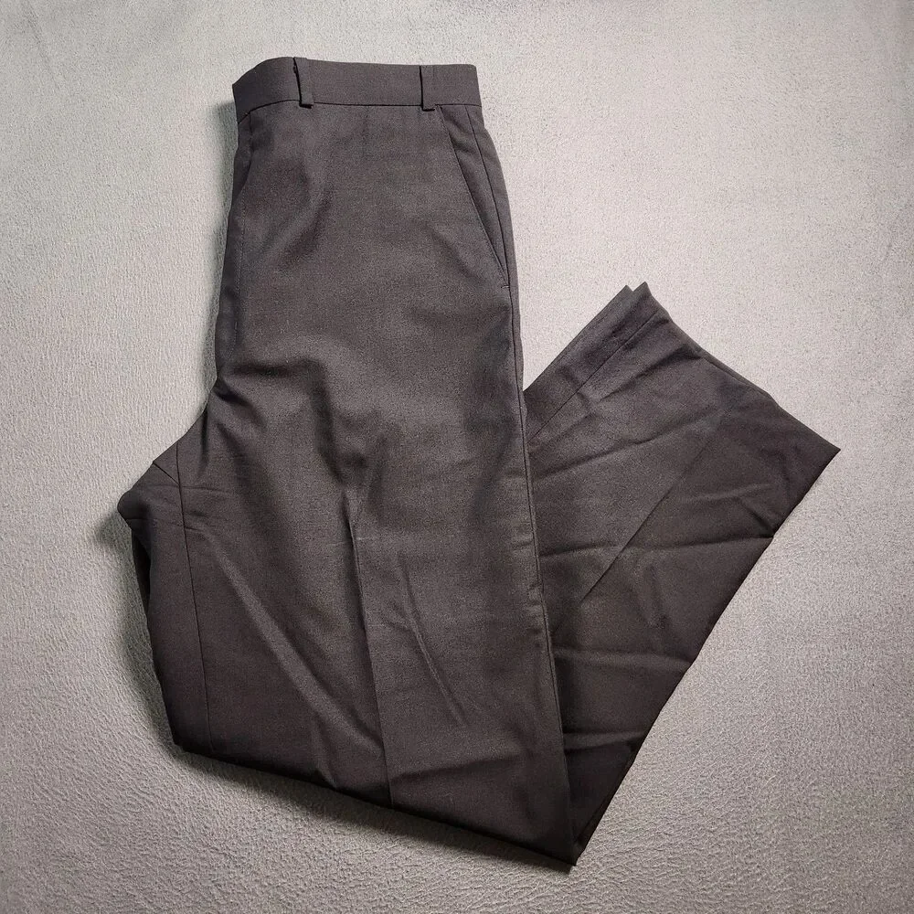 Lauren Ralph Lauren Dress Pants Men 36X34(31.5) Navy Flat Front Super 100's Wool